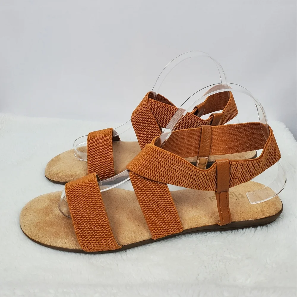 Stylish Brown and Tan Sandals for Effortless Comfort Women 10